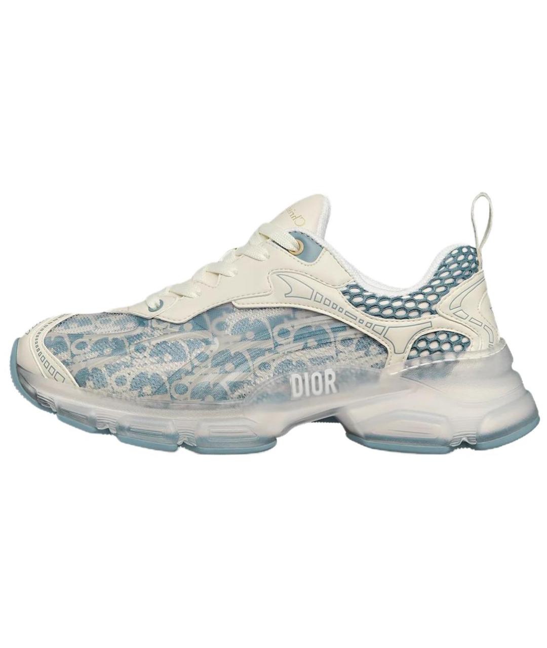 CHRISTIAN DIOR Синие кожаные кроссовки, фото 2