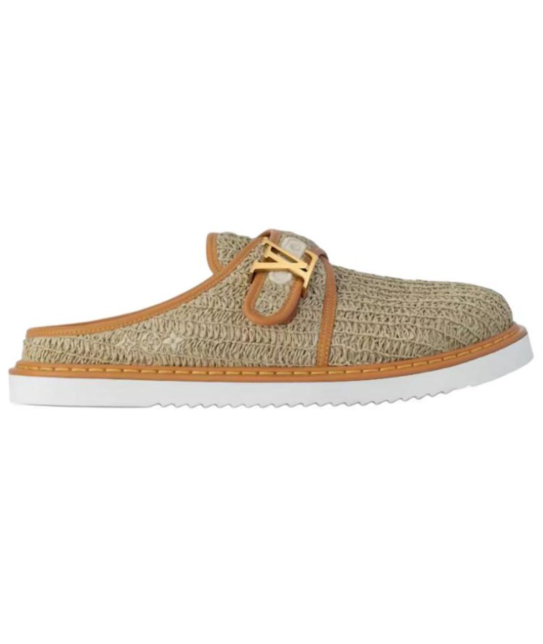 LOUIS VUITTON Бежевые слипоны, фото 1