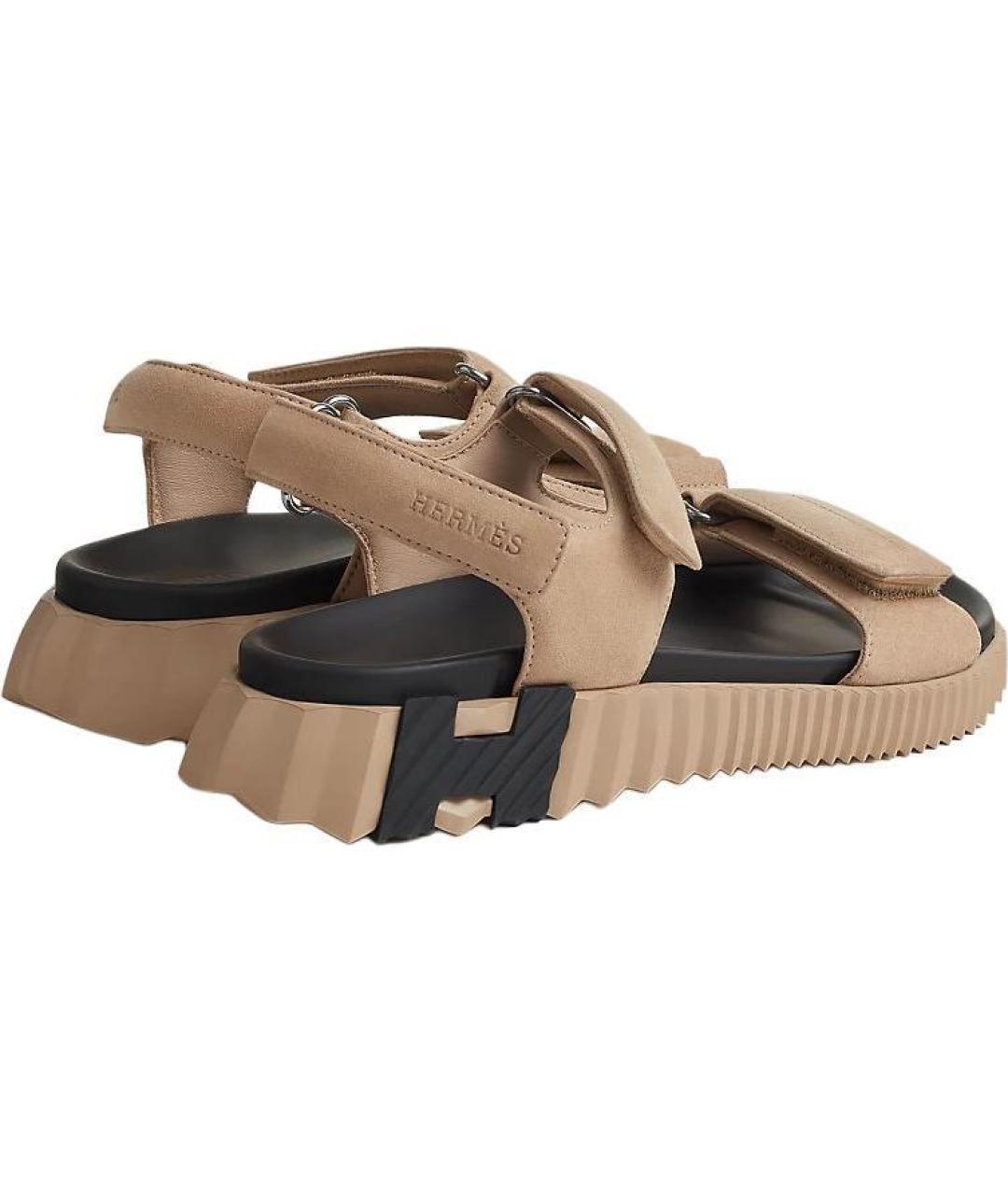 HERMES Замшевые сандалии, фото 3