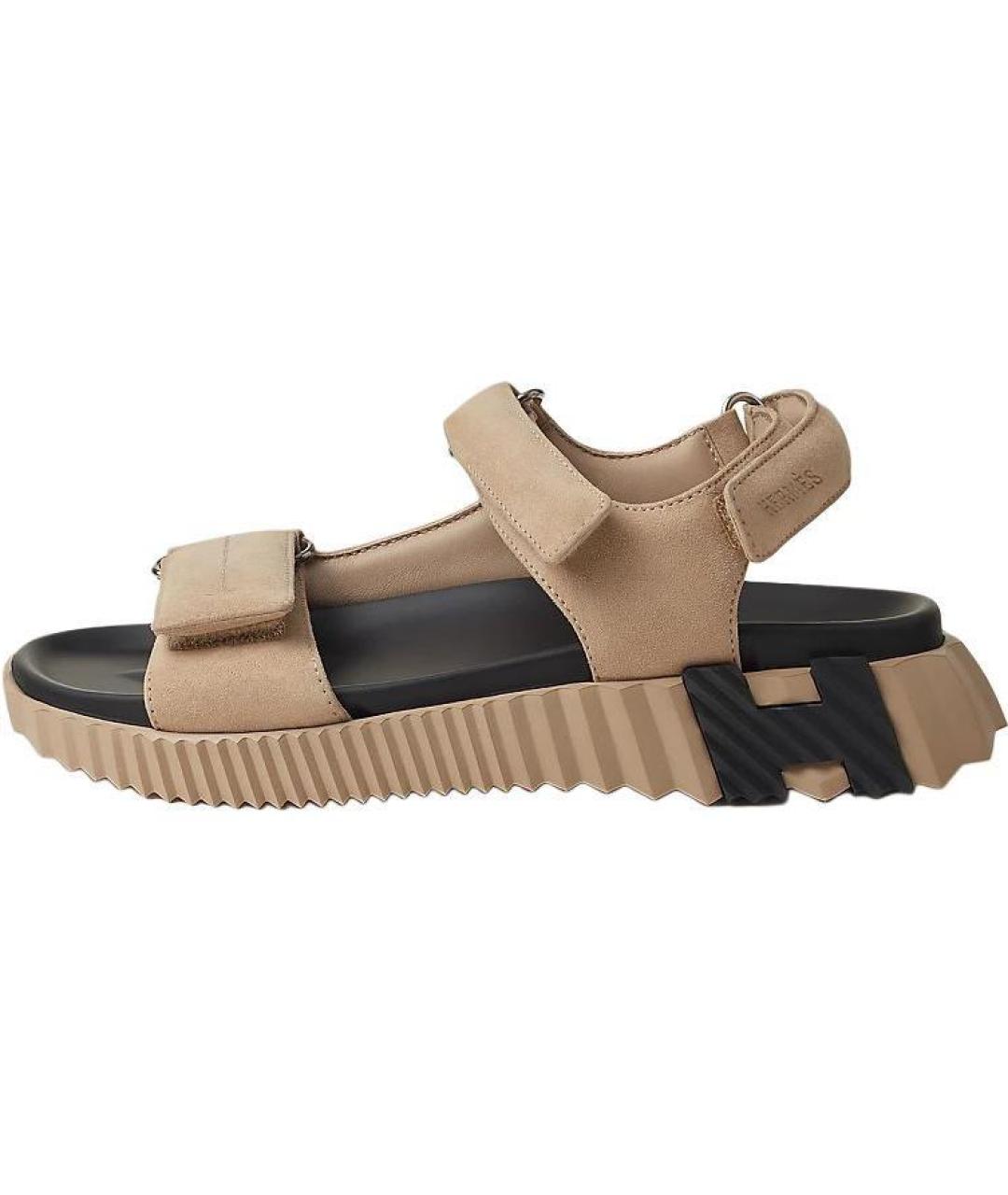 HERMES Замшевые сандалии, фото 5