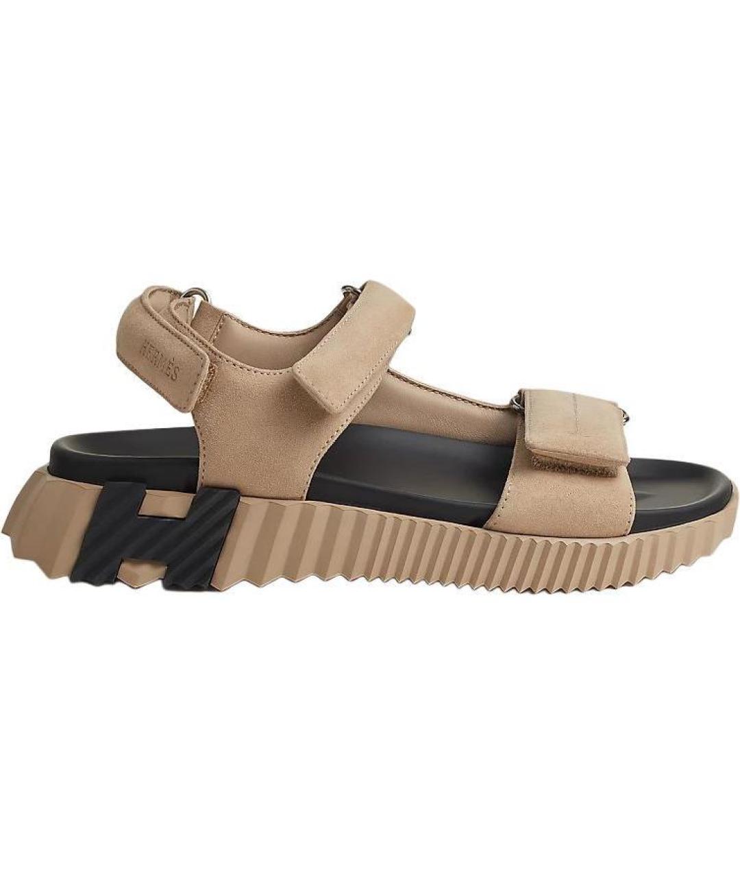 HERMES Замшевые сандалии, фото 2