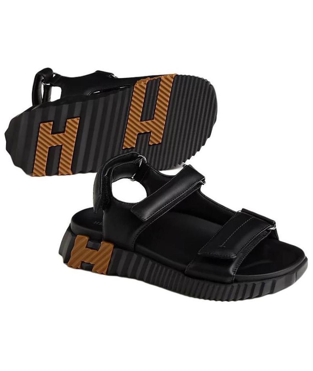 HERMES Кожаные сандалии, фото 4