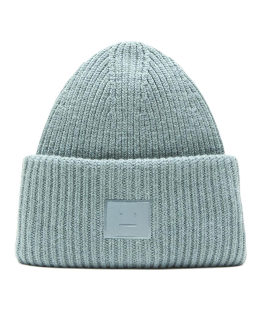 ACNE STUDIOS Синяя шерстяная шапка, фото 1