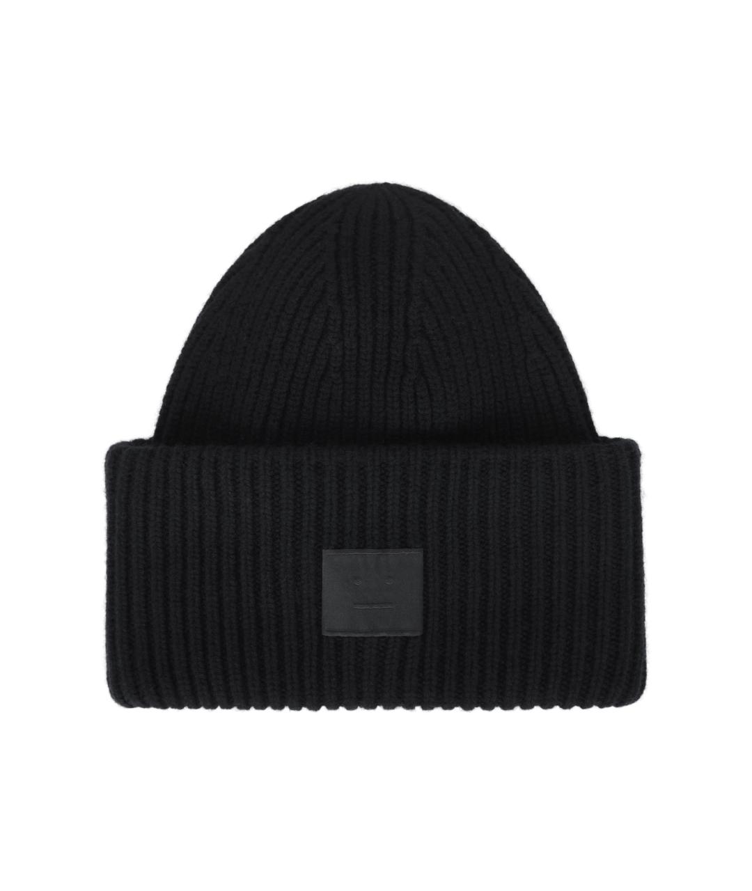 ACNE STUDIOS Черная шерстяная шапка, фото 1