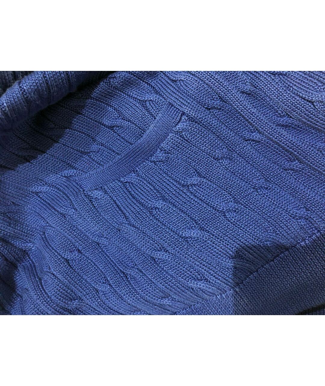 RALPH LAUREN Синий хлопковый кардиган, фото 4