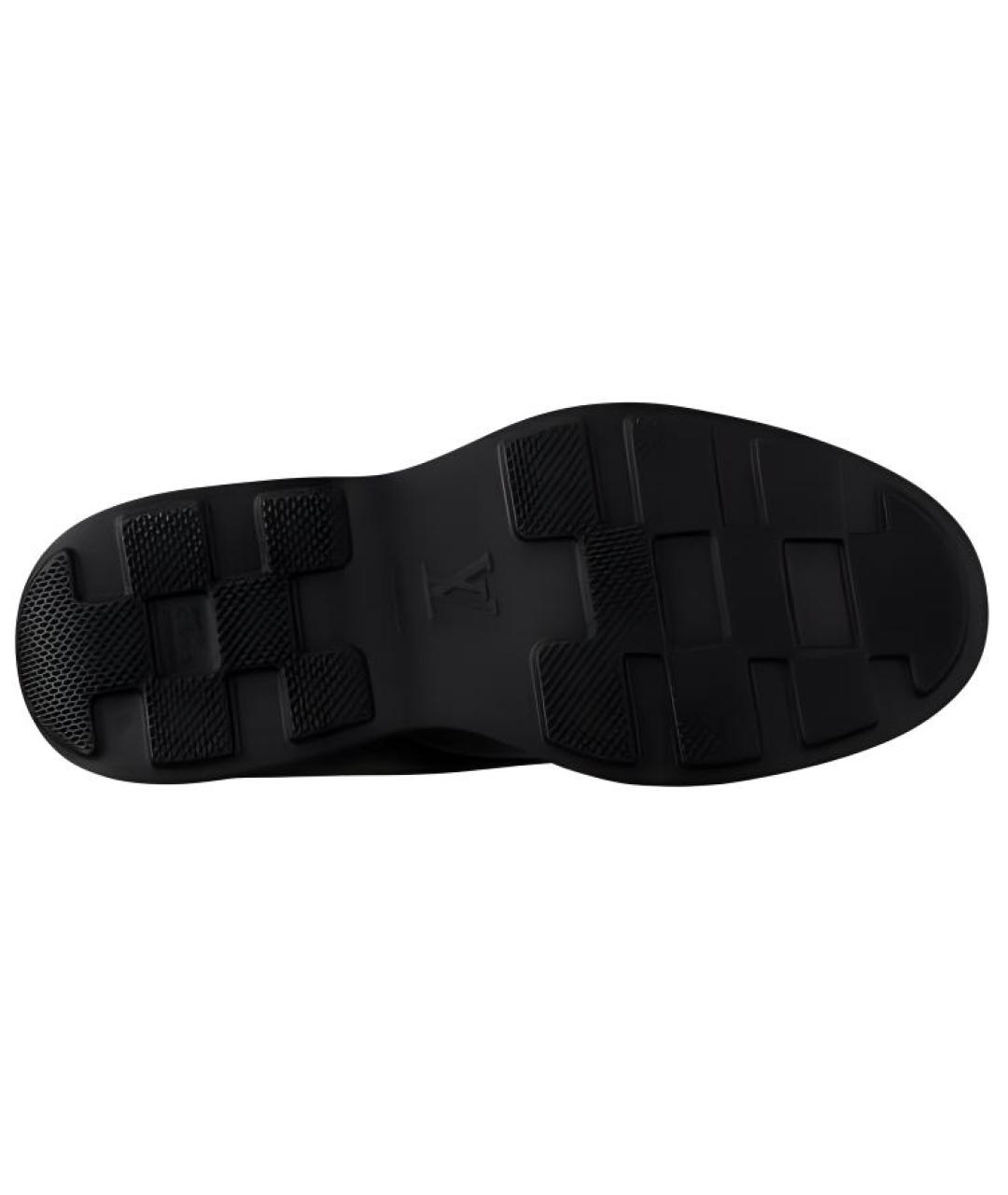 LOUIS VUITTON Черные кожаные низкие ботинки, фото 6