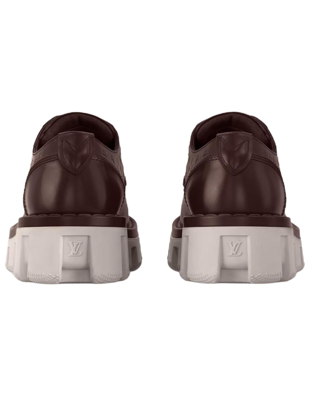 LOUIS VUITTON Коричневые кожаные туфли, фото 5