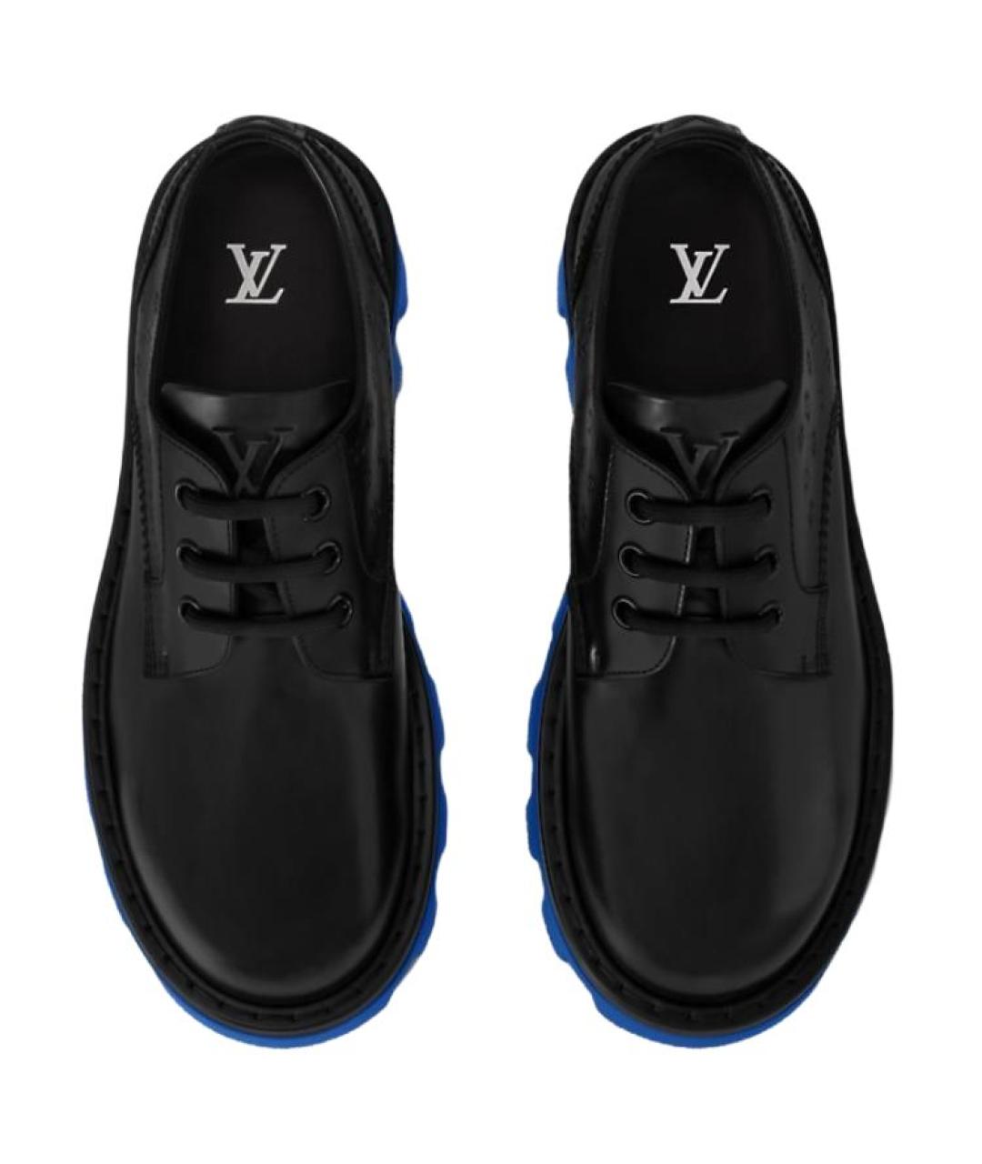 LOUIS VUITTON Черные кожаные туфли, фото 4