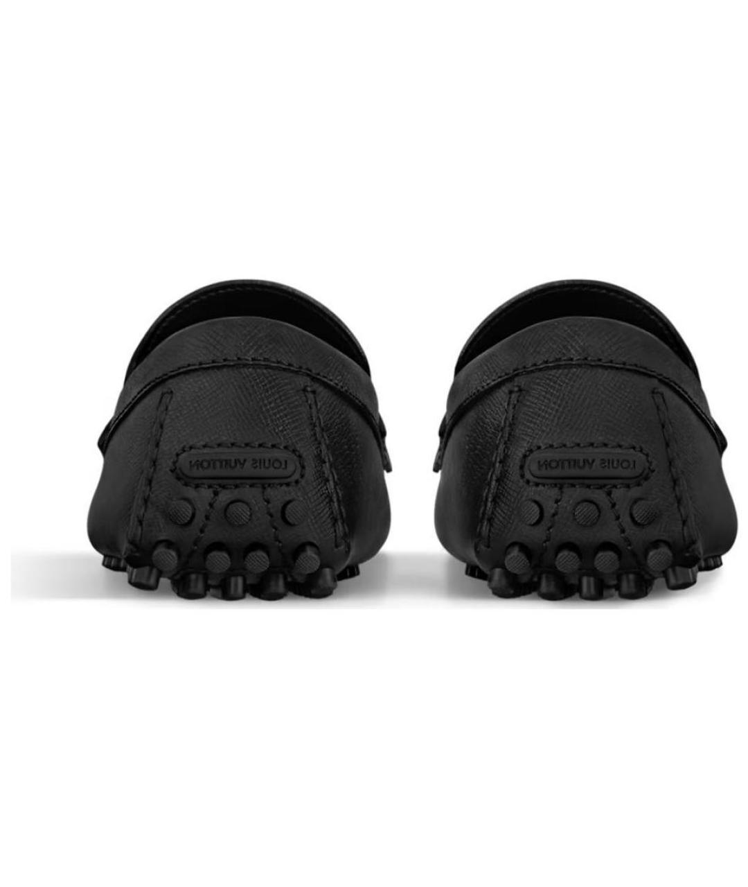 LOUIS VUITTON Черные кожаные мокасины, фото 5