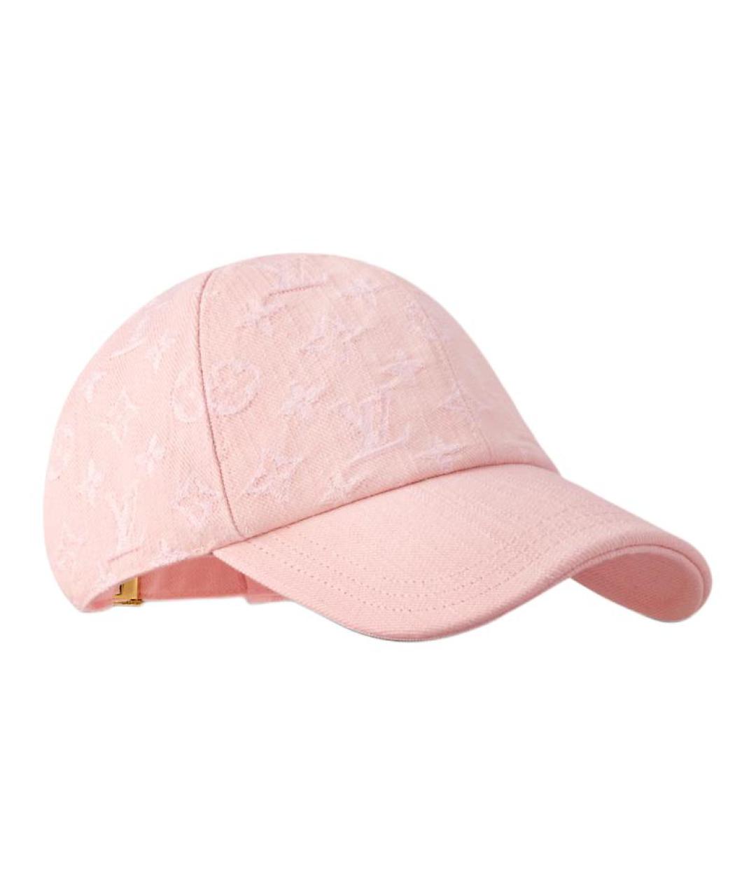 LOUIS VUITTON Розовая хлопковая кепка, фото 2