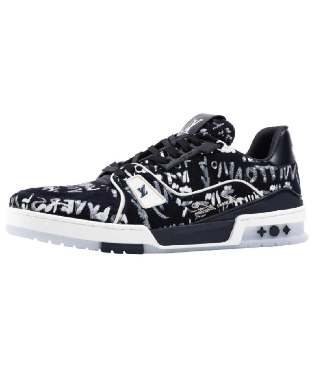 LOUIS VUITTON Синие низкие кроссовки / кеды, фото 2