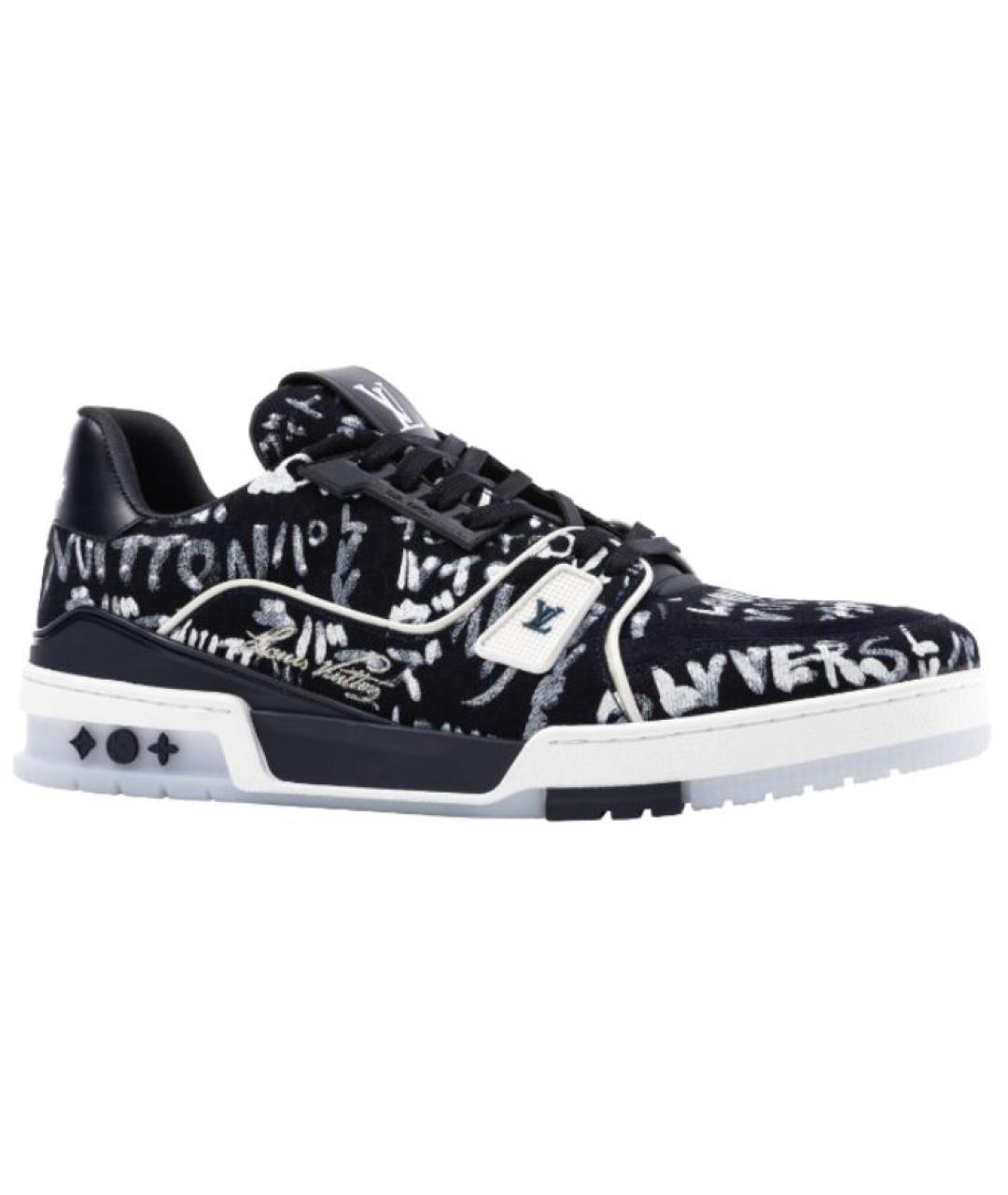 LOUIS VUITTON Синие низкие кроссовки / кеды, фото 1