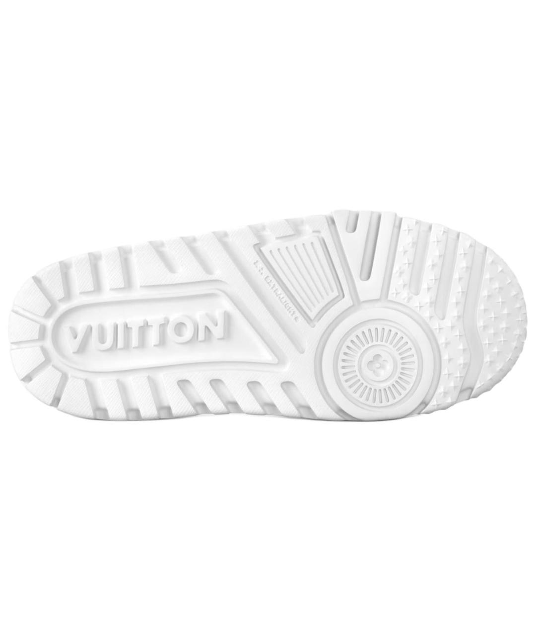 LOUIS VUITTON Серые кожаные кроссовки, фото 6