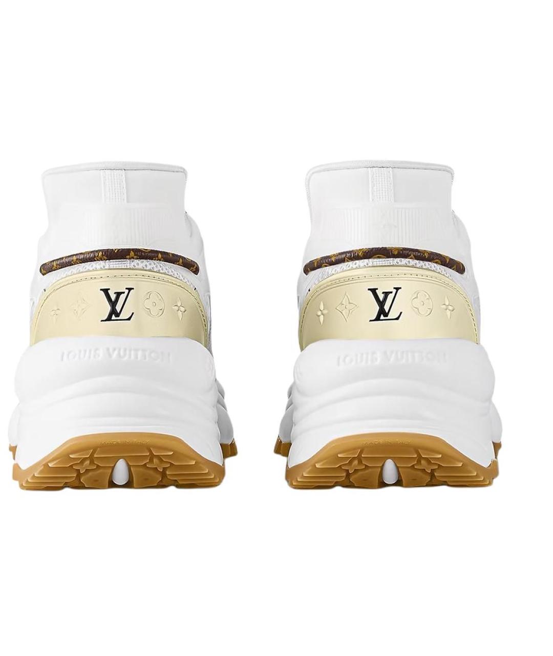 LOUIS VUITTON Бежевые текстильные кроссовки, фото 5