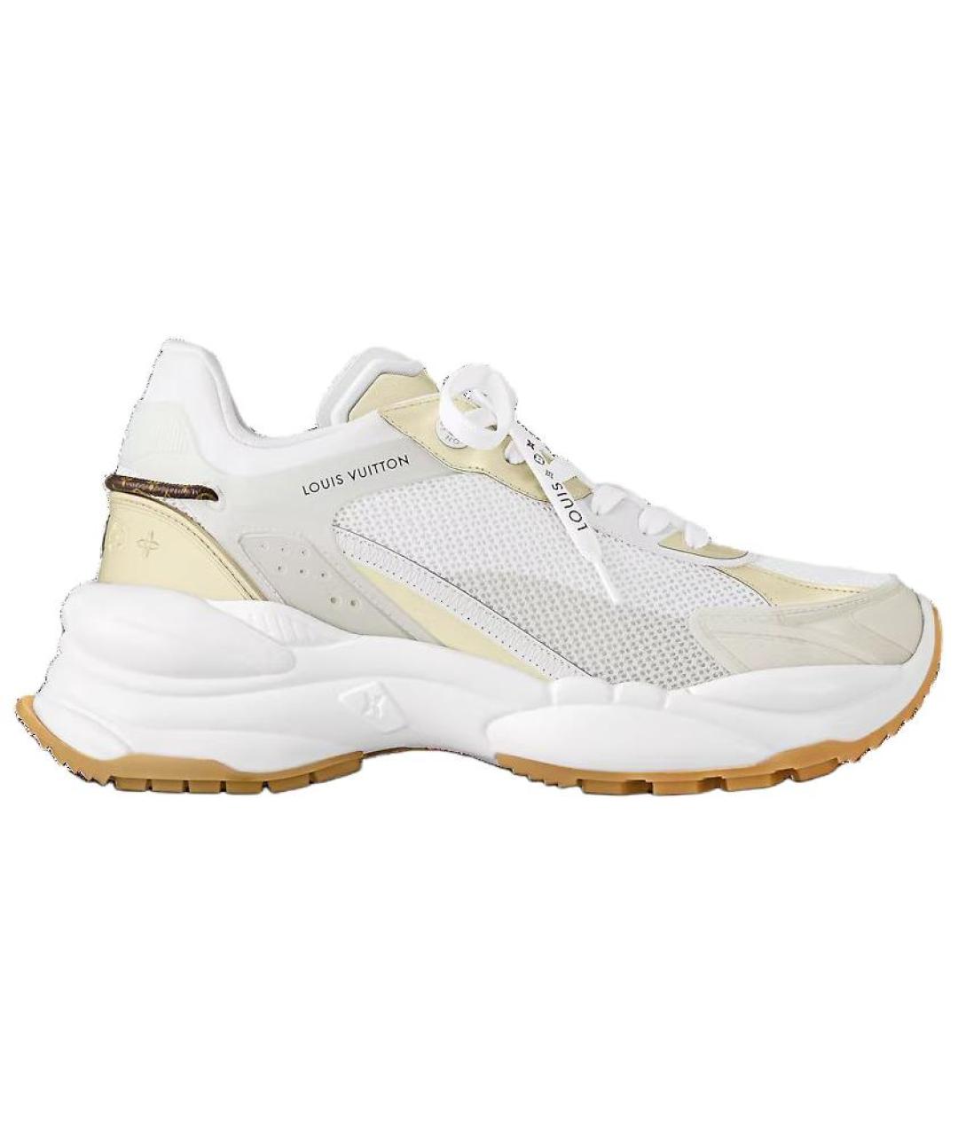 LOUIS VUITTON Бежевые текстильные кроссовки, фото 1