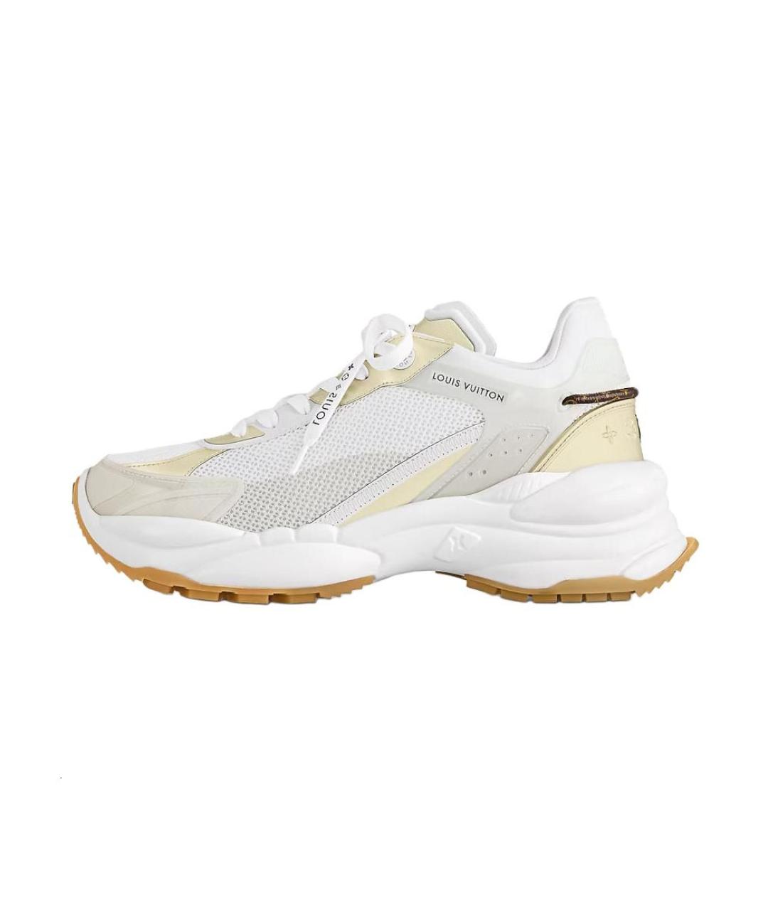 LOUIS VUITTON Бежевые текстильные кроссовки, фото 2