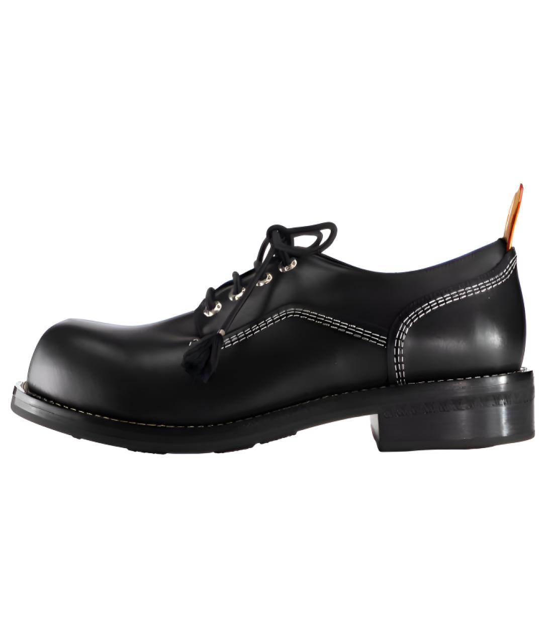 LOUIS VUITTON Черные кожаные лоферы, фото 2