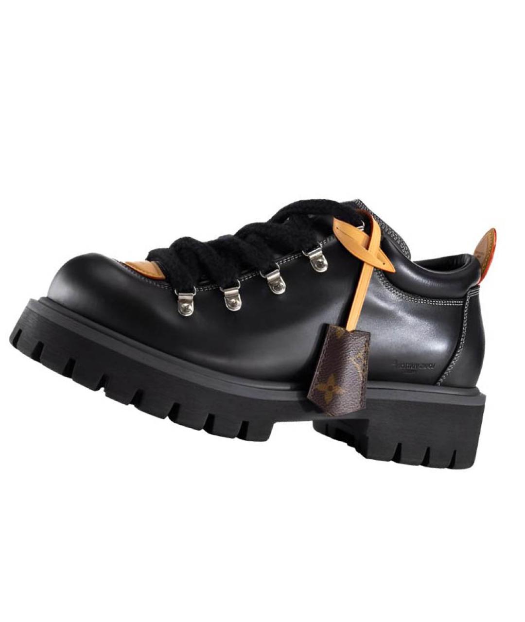 LOUIS VUITTON Черные кожаные туфли, фото 3