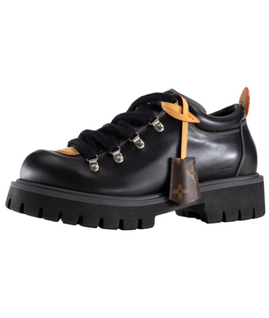 LOUIS VUITTON Черные кожаные туфли, фото 2