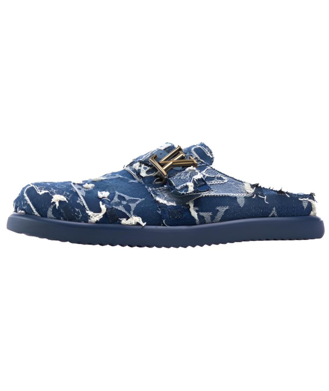 LOUIS VUITTON Синие слипоны, фото 2