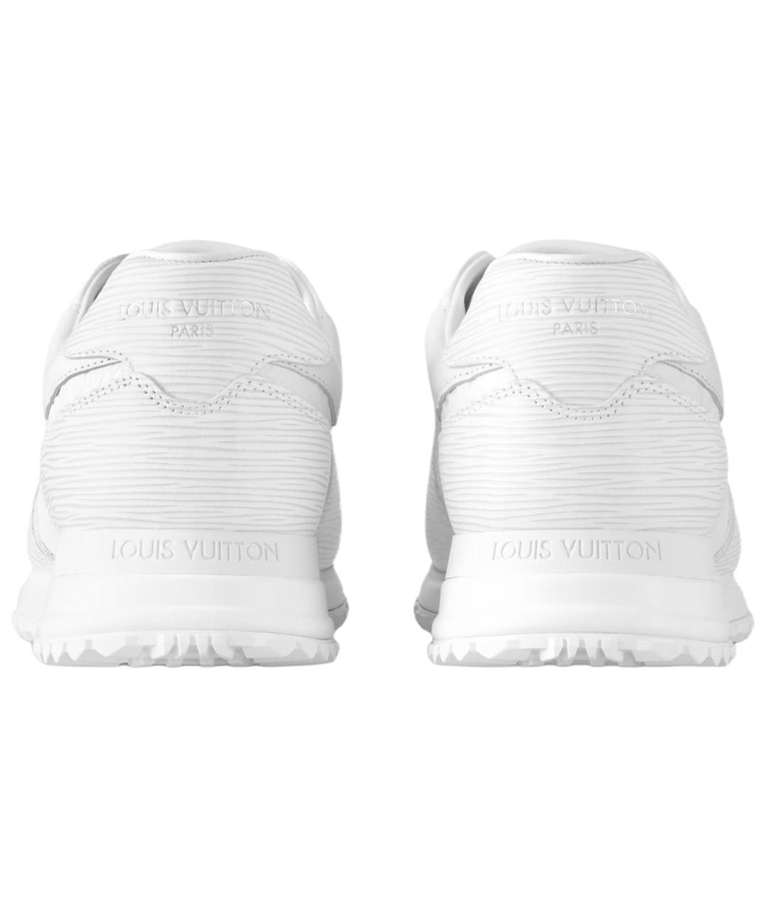 LOUIS VUITTON Белые кожаные низкие кроссовки / кеды, фото 4