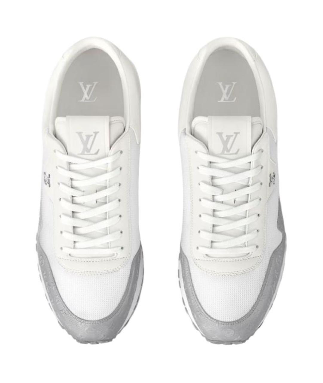 LOUIS VUITTON Белые текстильные низкие кроссовки / кеды, фото 4