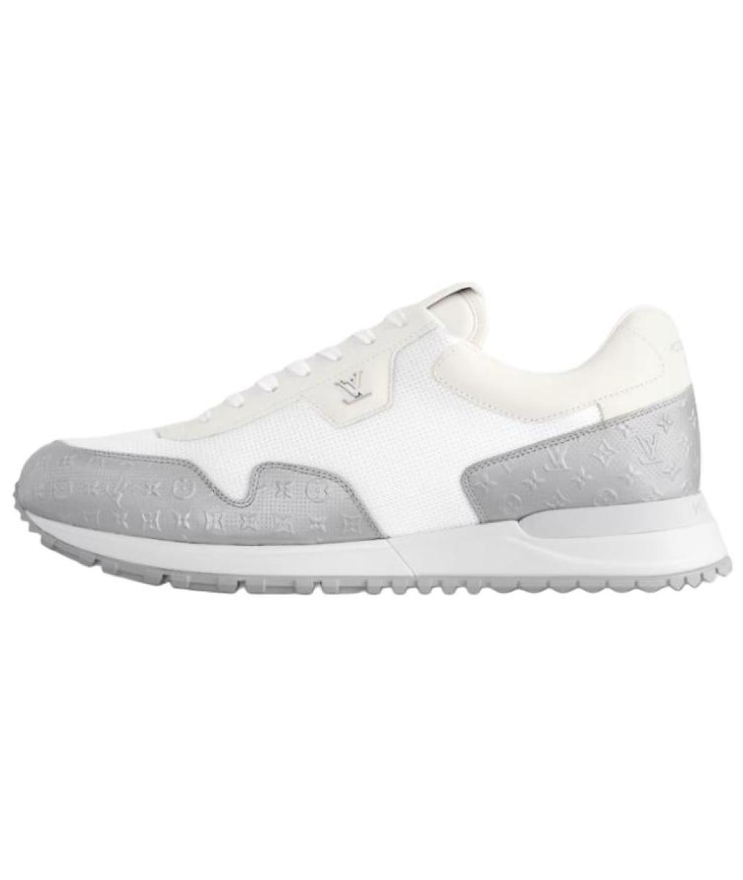 LOUIS VUITTON Белые текстильные низкие кроссовки / кеды, фото 2