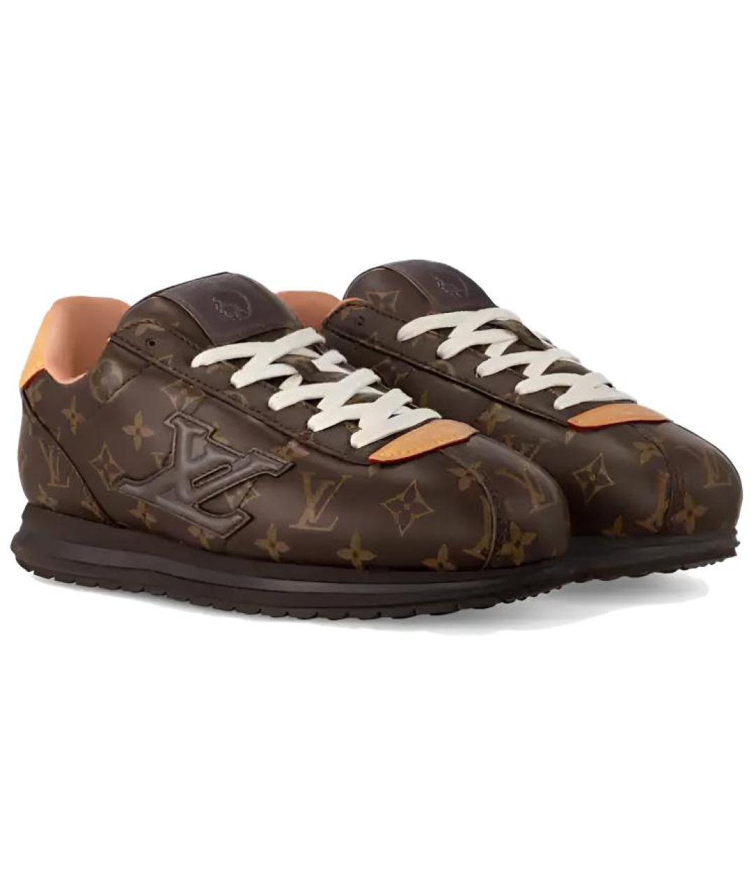 LOUIS VUITTON Коричневые кроссовки, фото 3