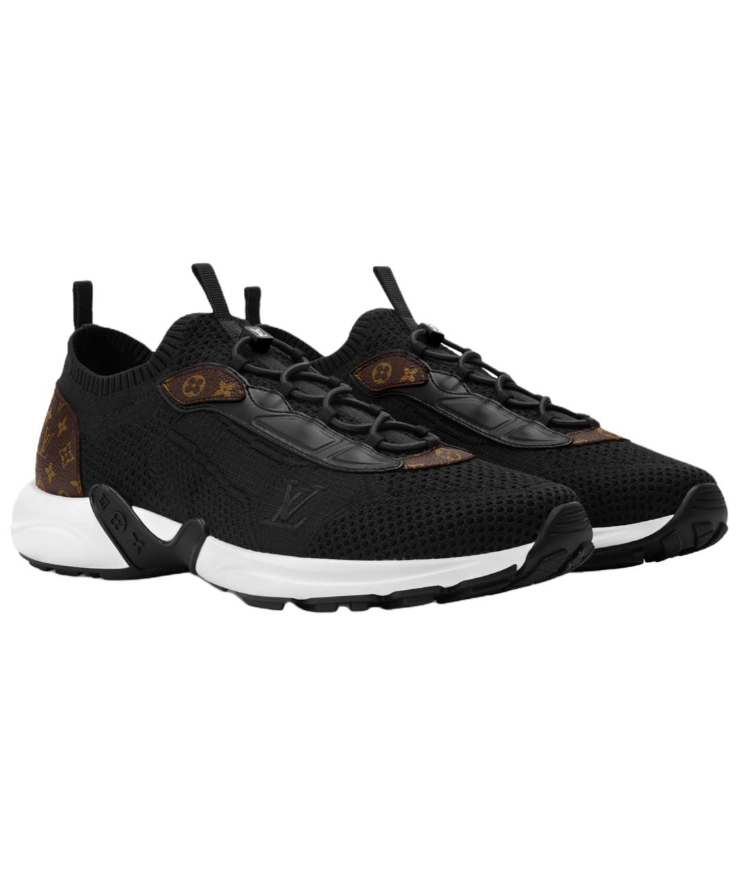 LOUIS VUITTON Черные текстильные кроссовки, фото 3