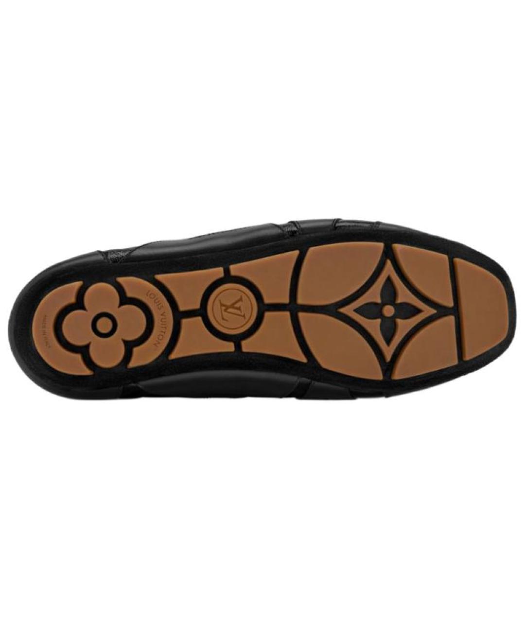 LOUIS VUITTON Черные кожаные кеды, фото 6