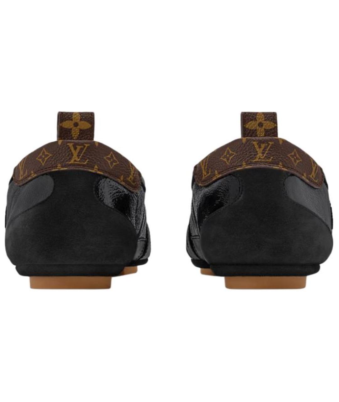 LOUIS VUITTON Черные кожаные кеды, фото 5