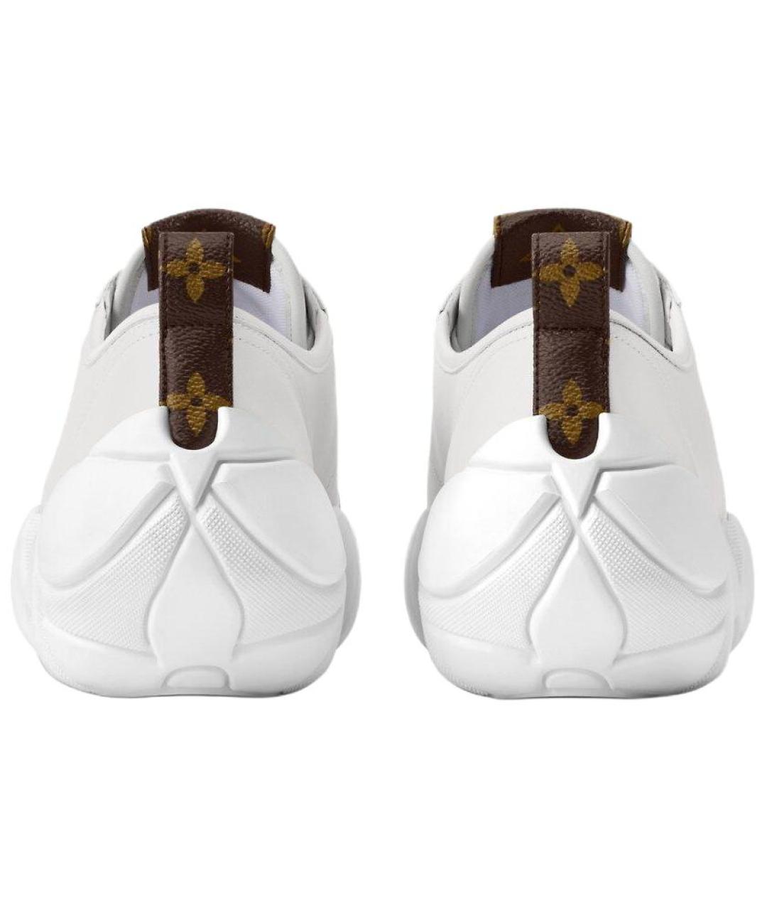 LOUIS VUITTON Серые кожаные кроссовки, фото 5