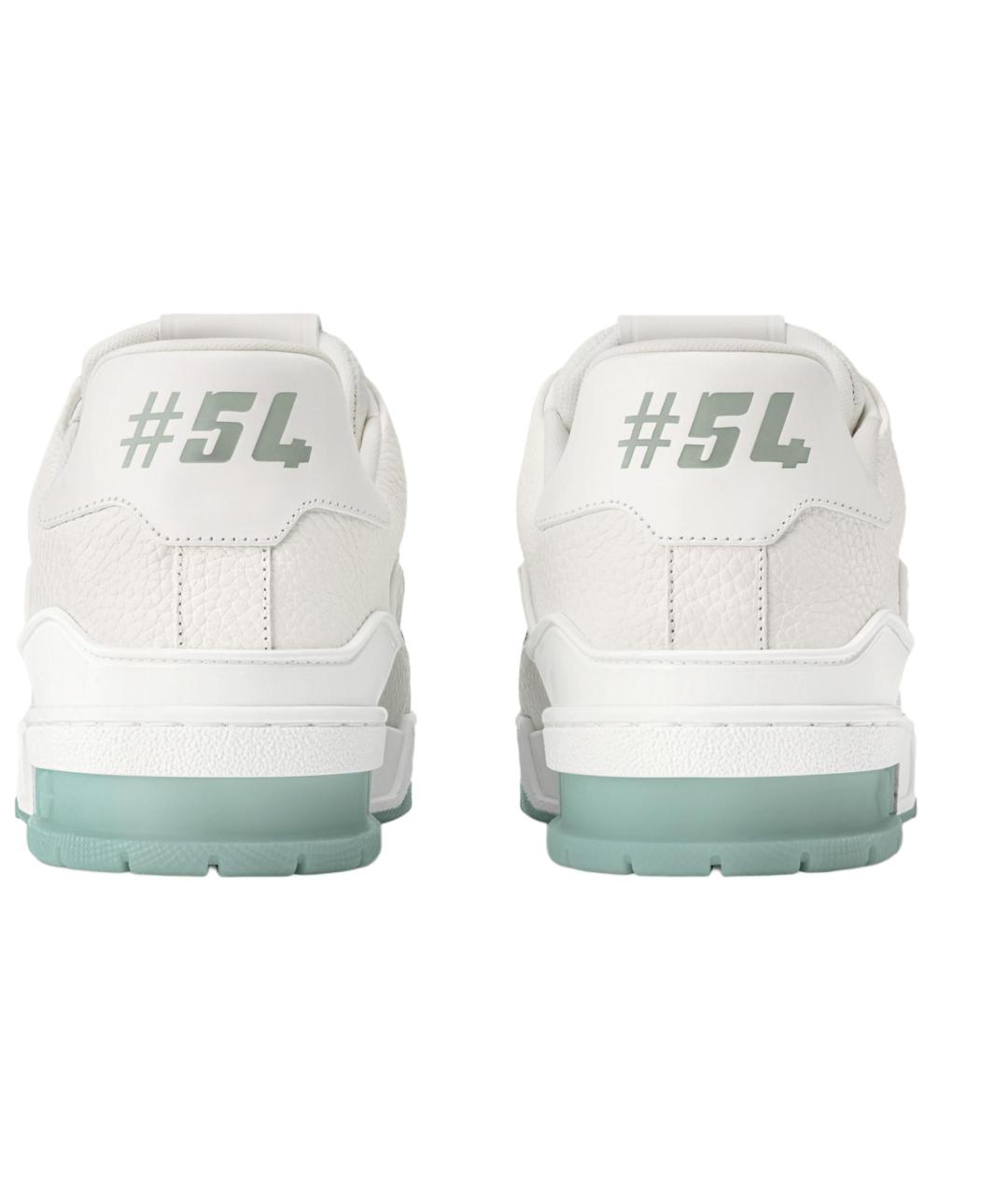 LOUIS VUITTON Белые кожаные кроссовки, фото 5