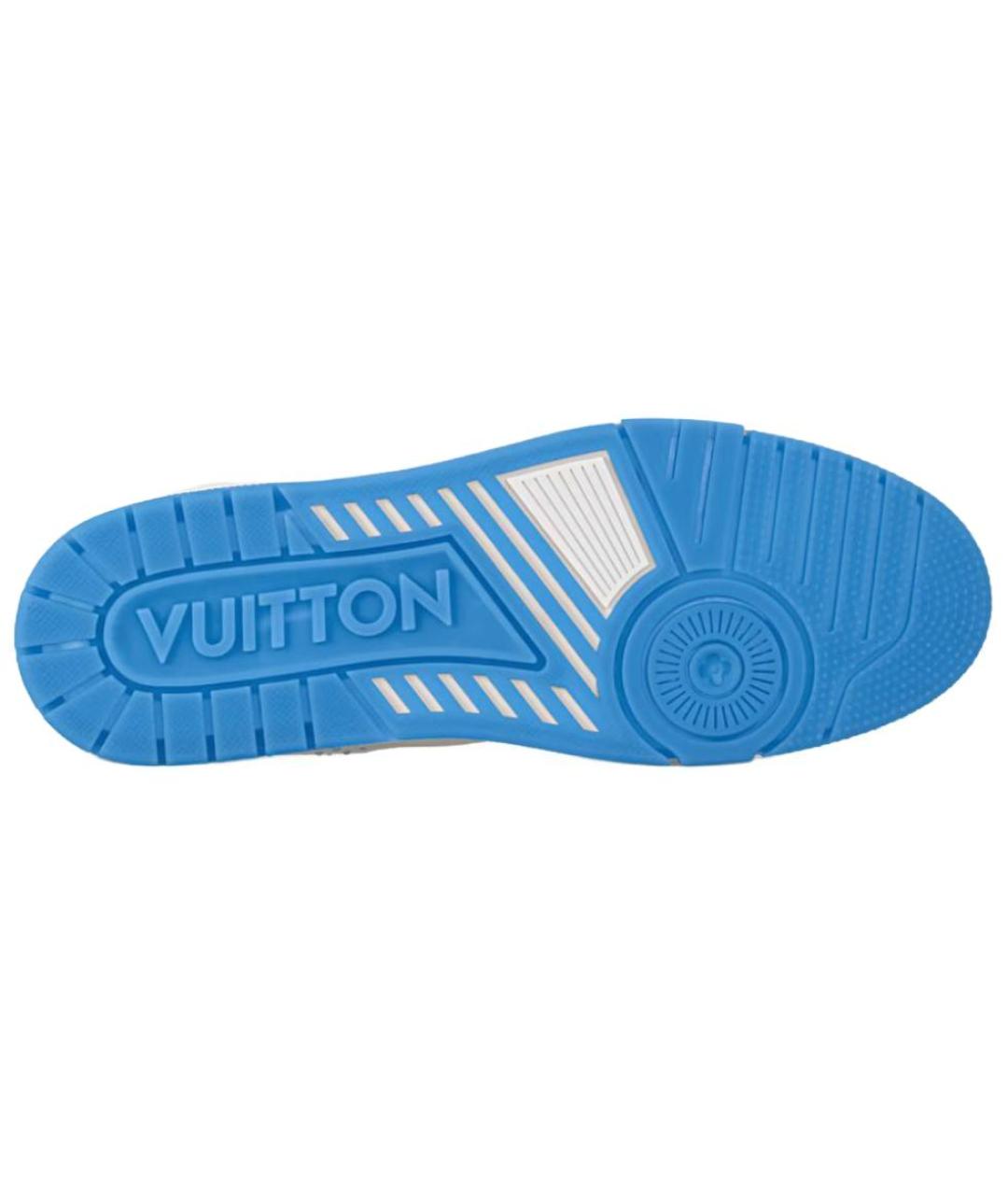 LOUIS VUITTON Белые кожаные низкие кроссовки / кеды, фото 6