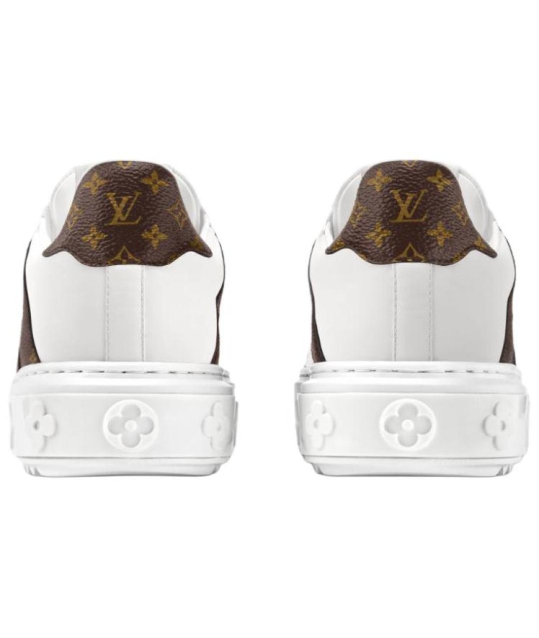LOUIS VUITTON Белые кожаные кроссовки, фото 5