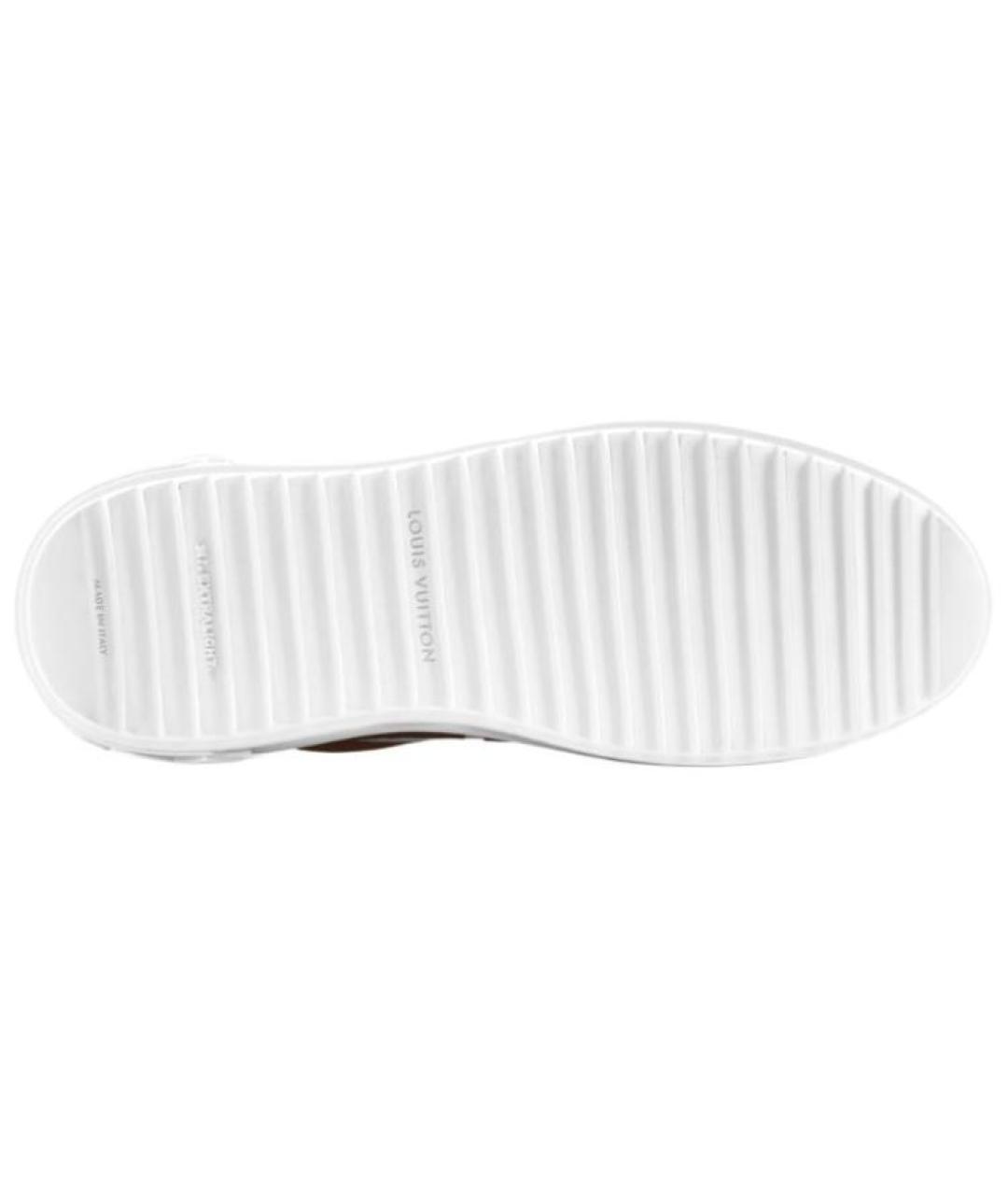 LOUIS VUITTON Белые кожаные кроссовки, фото 6