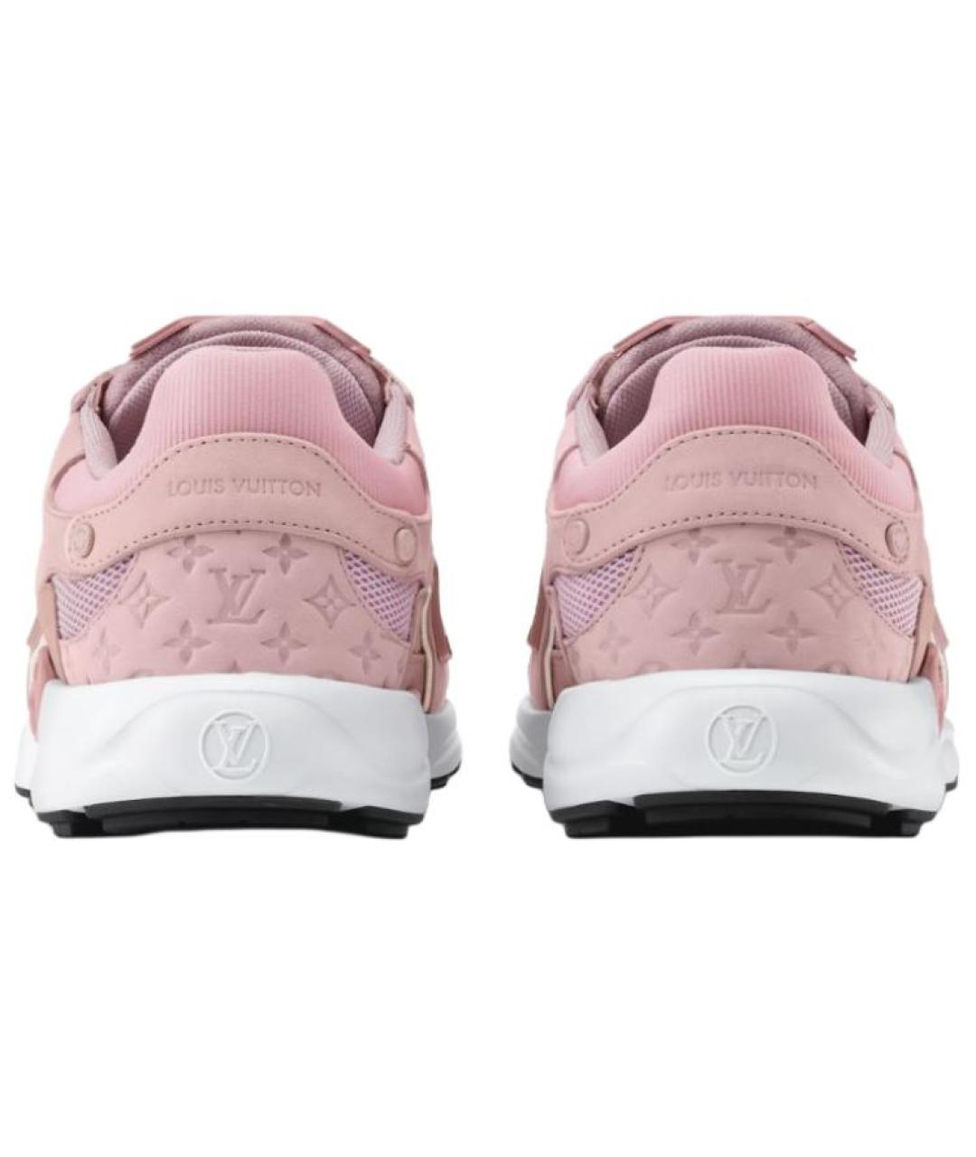 LOUIS VUITTON Розовые текстильные кроссовки, фото 5