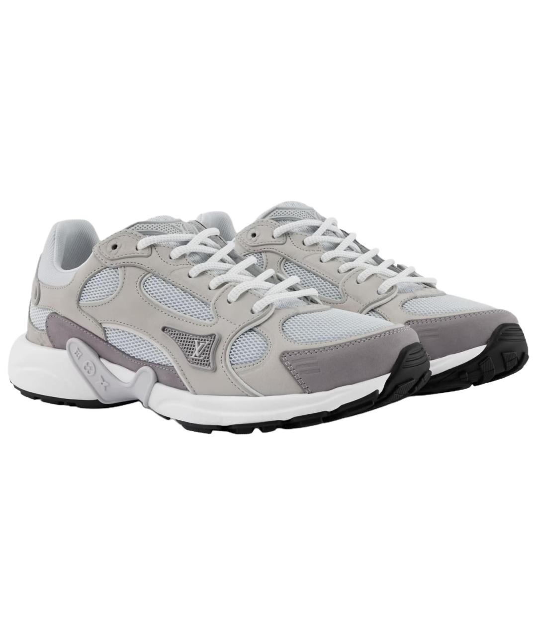 LOUIS VUITTON Серые текстильные кроссовки, фото 3
