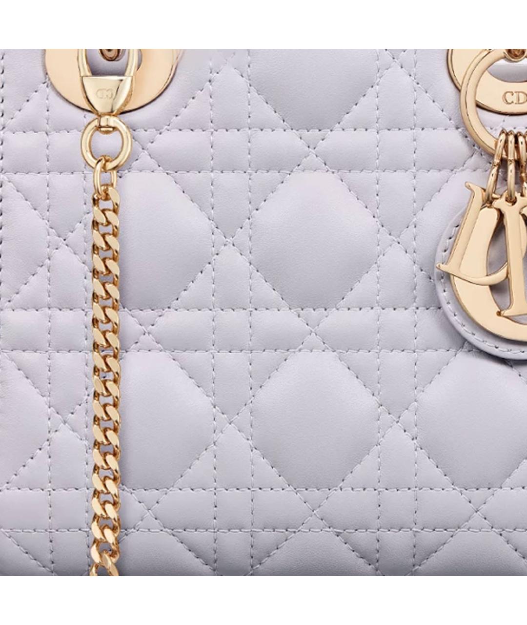 CHRISTIAN DIOR Фиолетовая кожаная сумка через плечо, фото 6