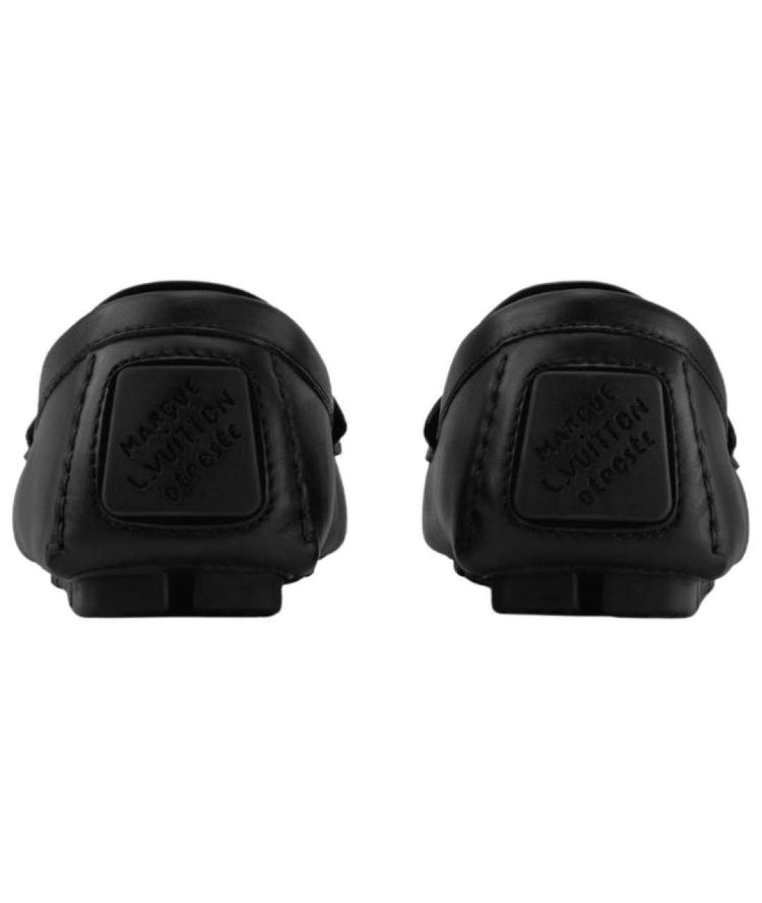 LOUIS VUITTON Черные кожаные мокасины, фото 5