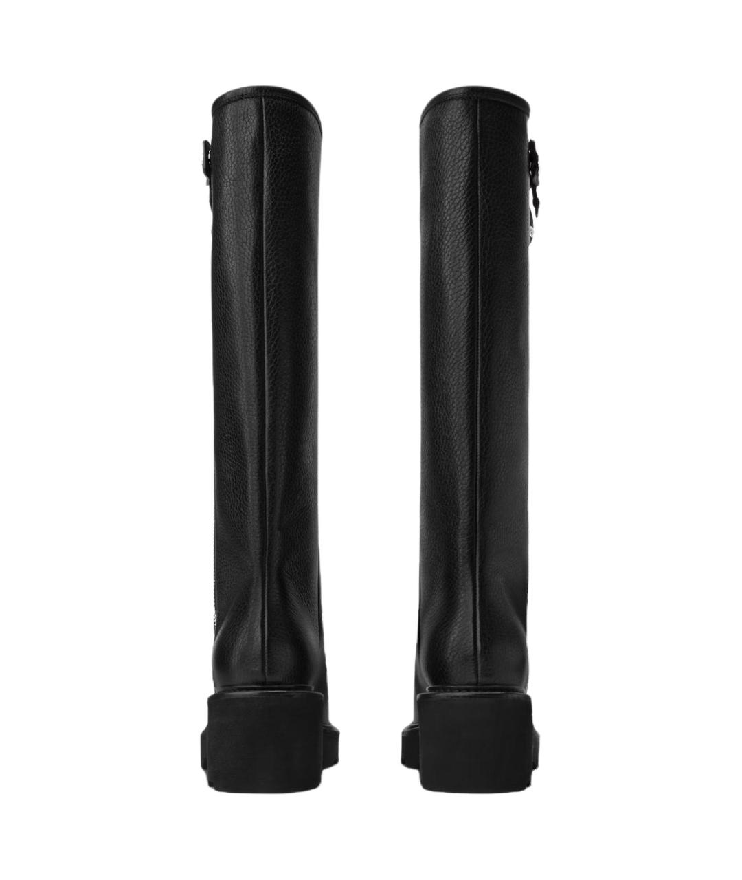 LOUIS VUITTON Черные кожаные сапоги, фото 4