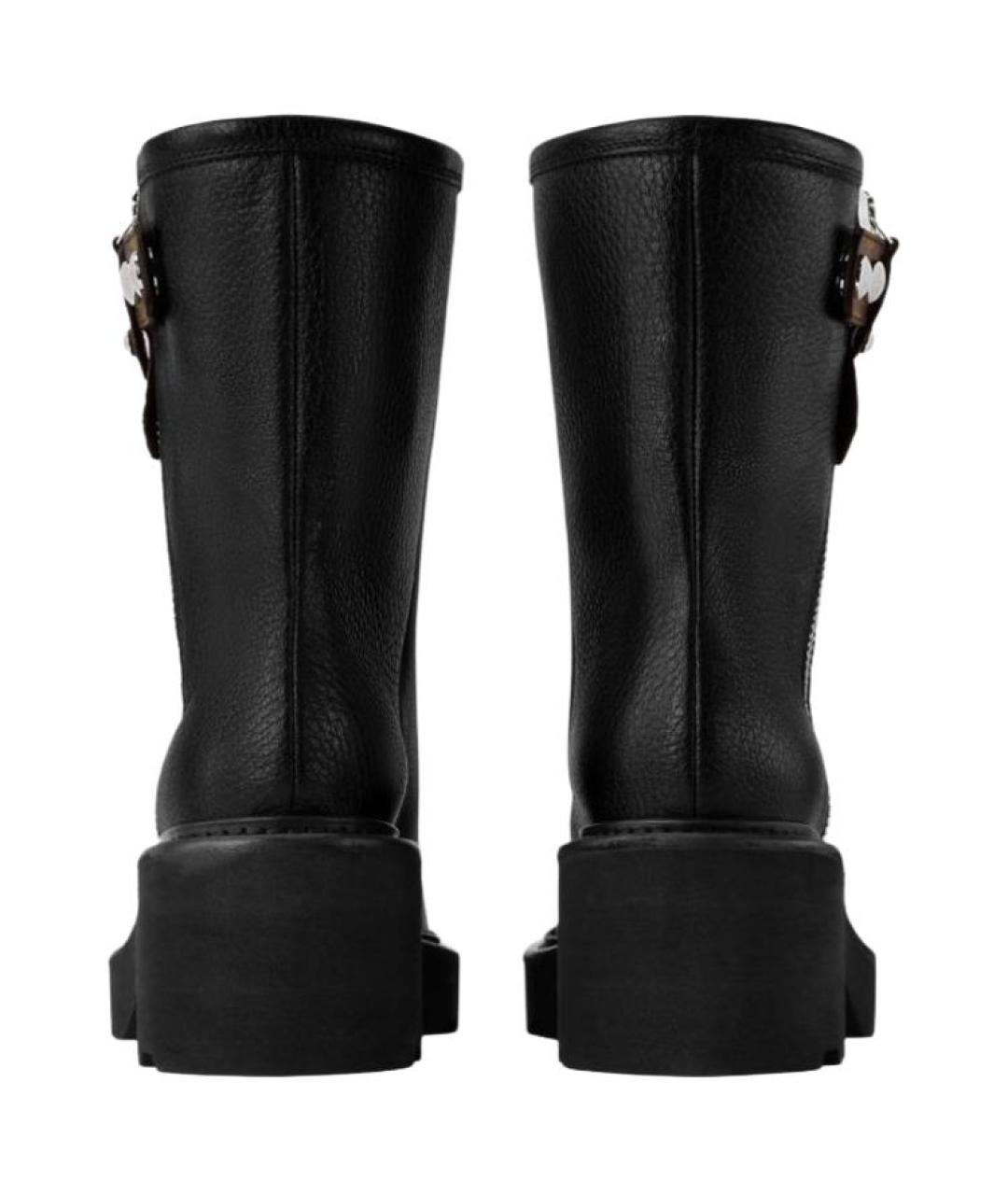 LOUIS VUITTON Черные кожаные сапоги, фото 4