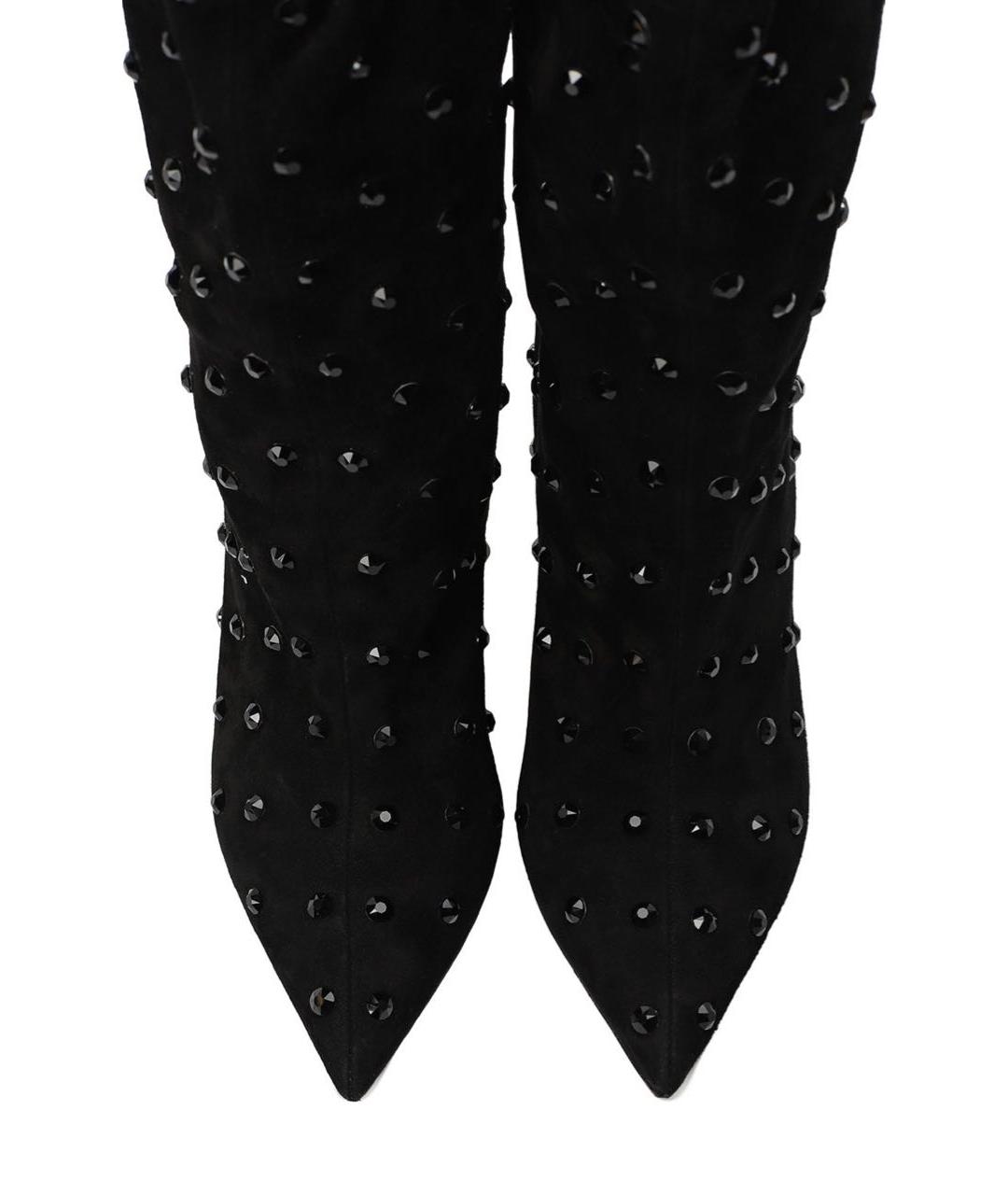 VALENTINO Черные замшевые сапоги, фото 2