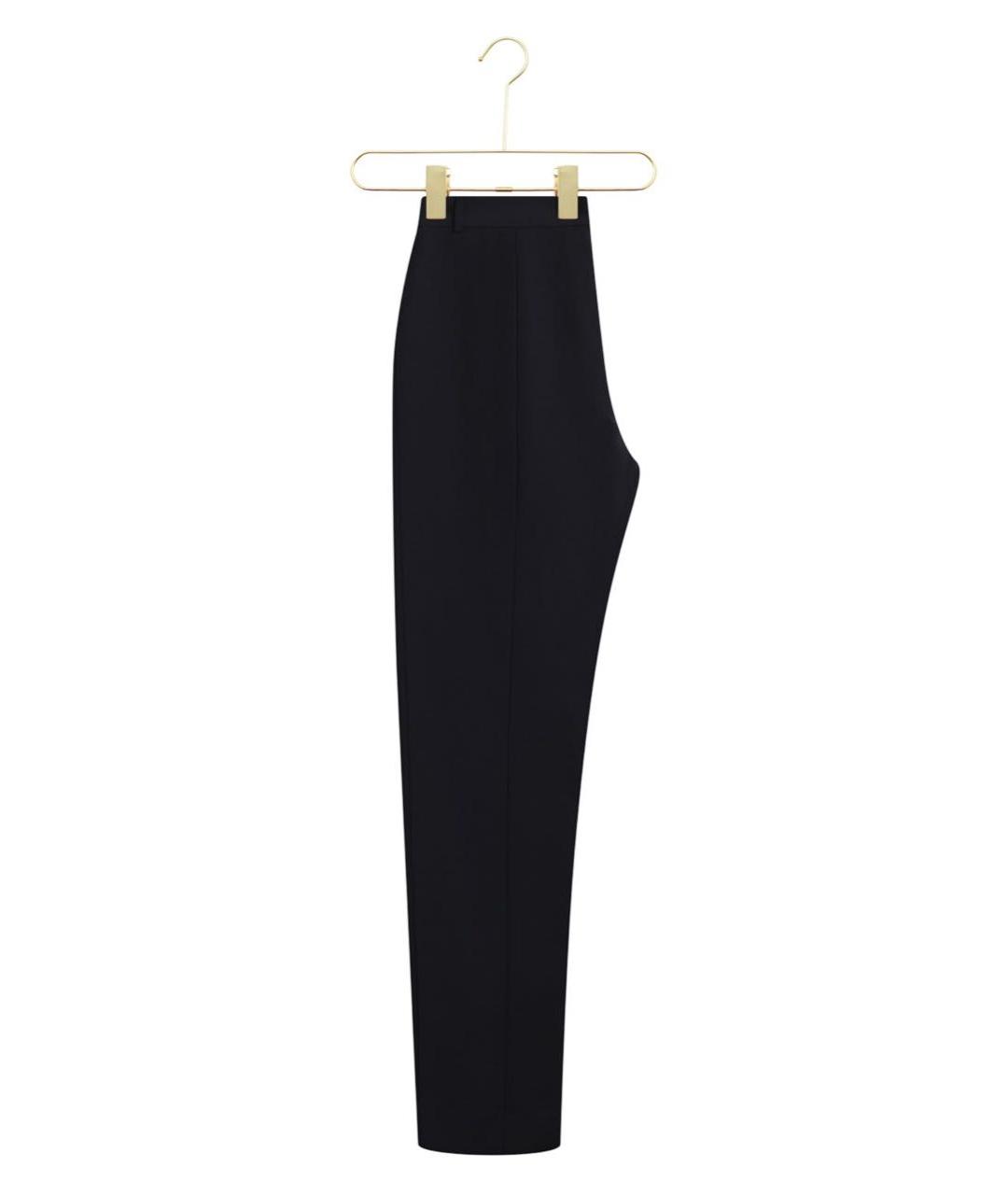 CHRISTIAN DIOR Черные хлопковые прямые брюки, фото 2