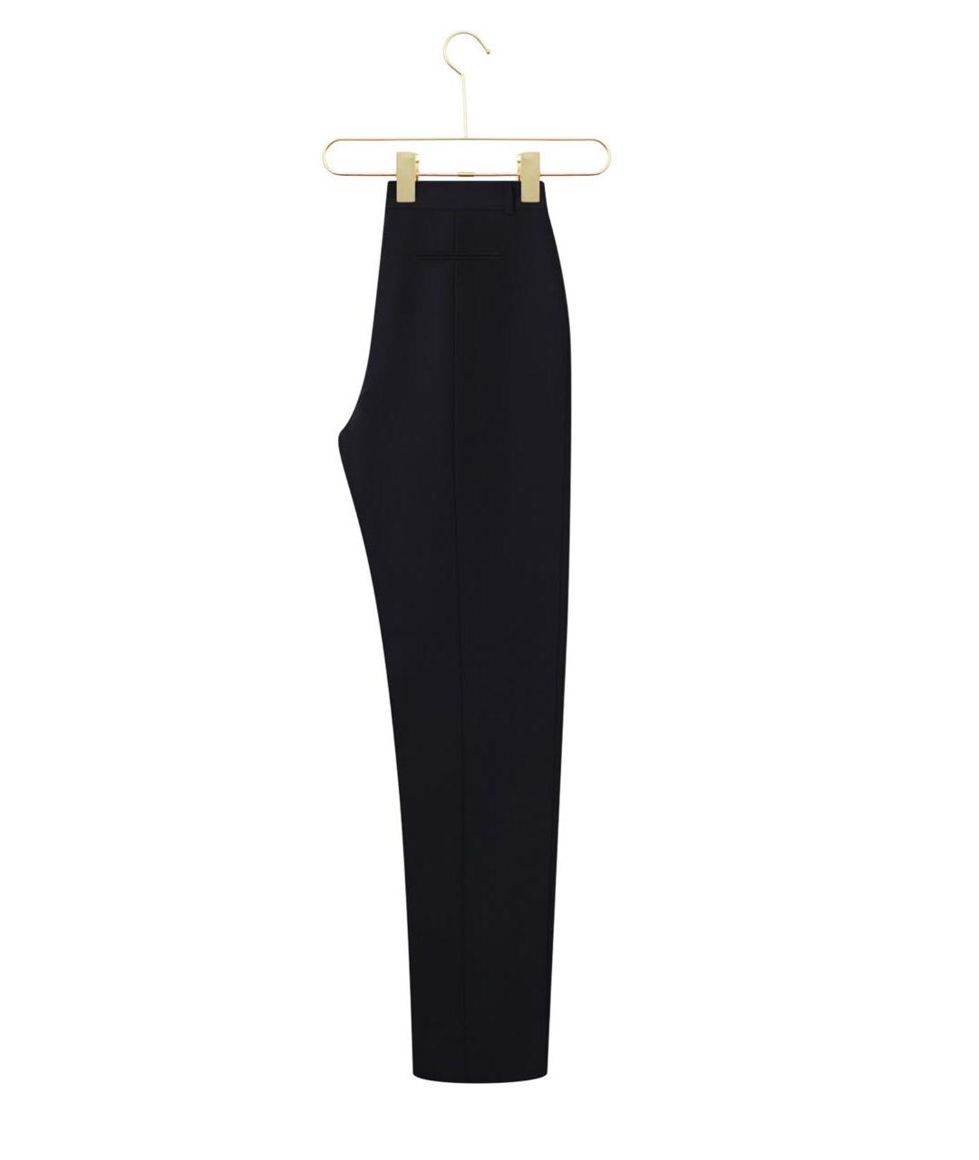 CHRISTIAN DIOR Черные хлопковые прямые брюки, фото 3