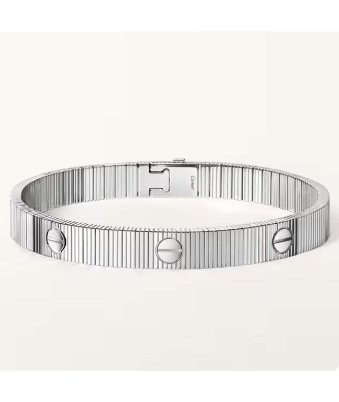 CARTIER Белый браслет из белого золота, фото 5