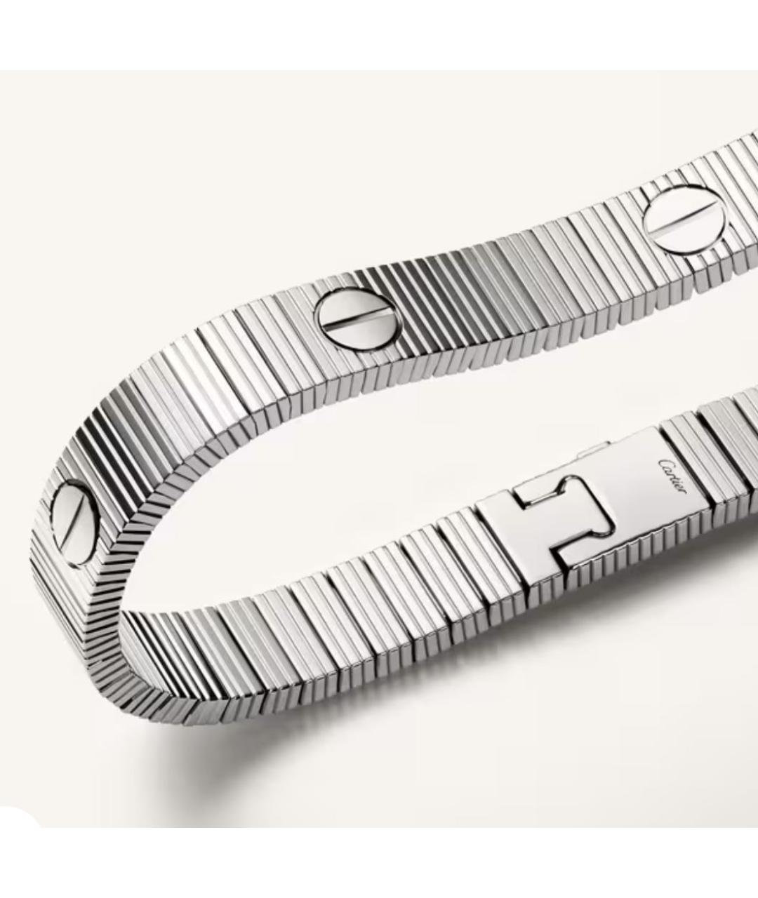 CARTIER Белый браслет из белого золота, фото 2