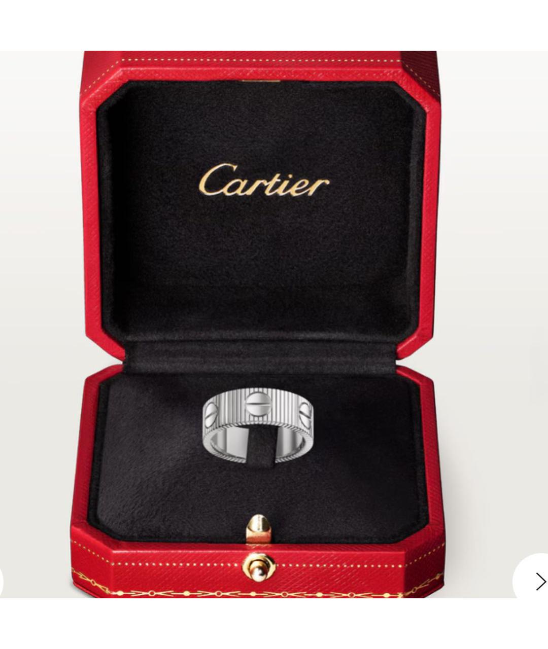 CARTIER Белое кольцо из белого золота, фото 2