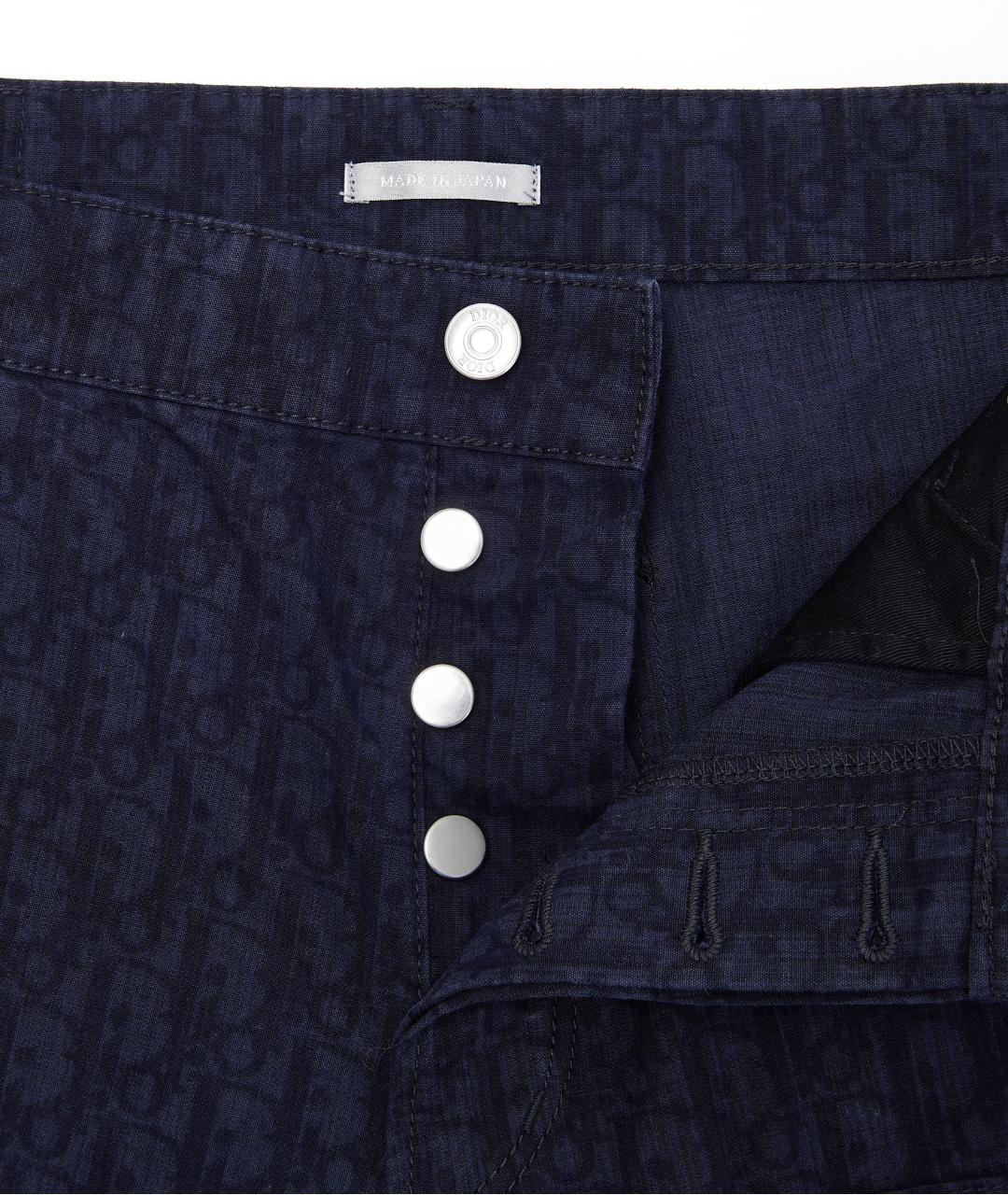 CHRISTIAN DIOR Синие хлопковые шорты, фото 3