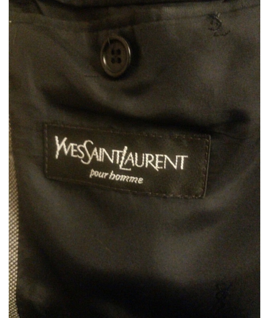 YVES SAINT LAURENT VINTAGE Серый шерстяной жакет/пиджак, фото 3